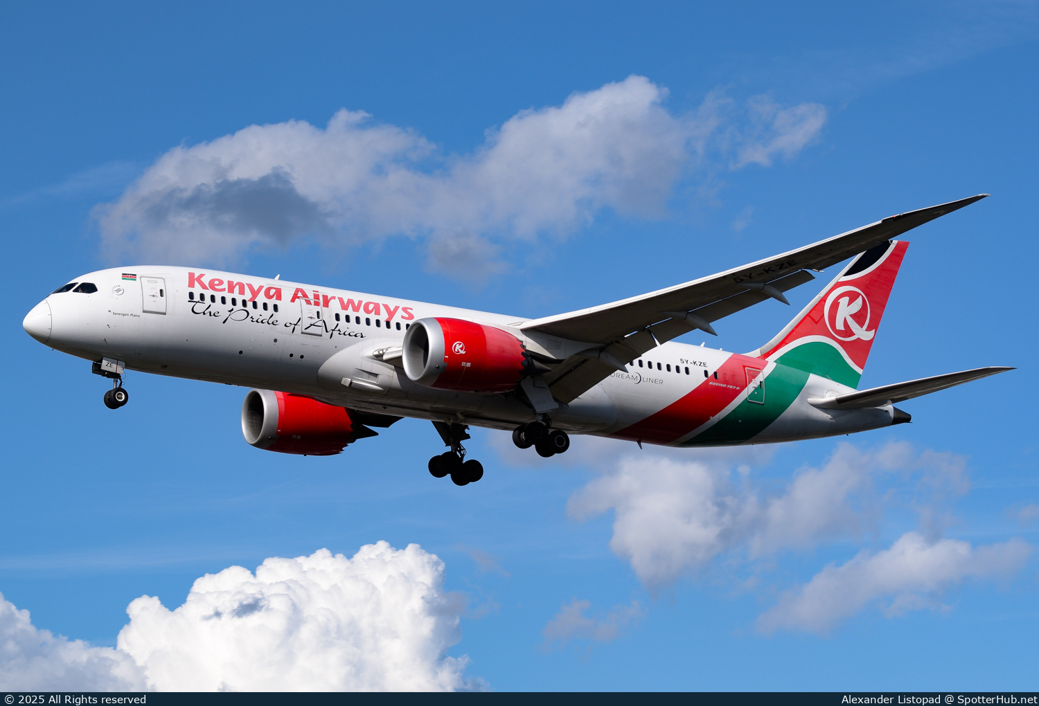 Photo of 5Y-KZE - Boeing 787-8 Dreamliner operated by Kenya Airways