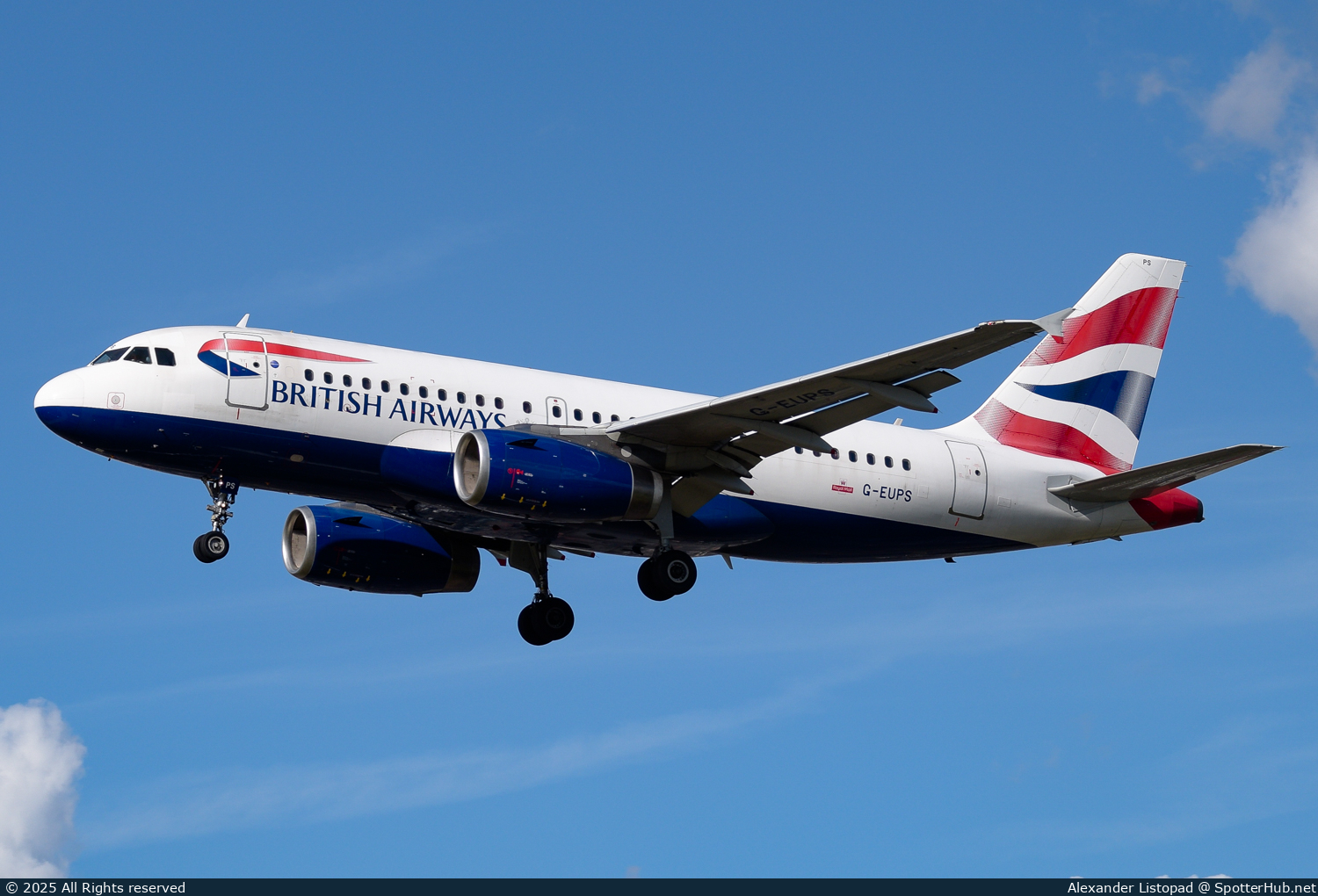 Photo of G-EUPS - Airbus A319-131 operated by British Airways