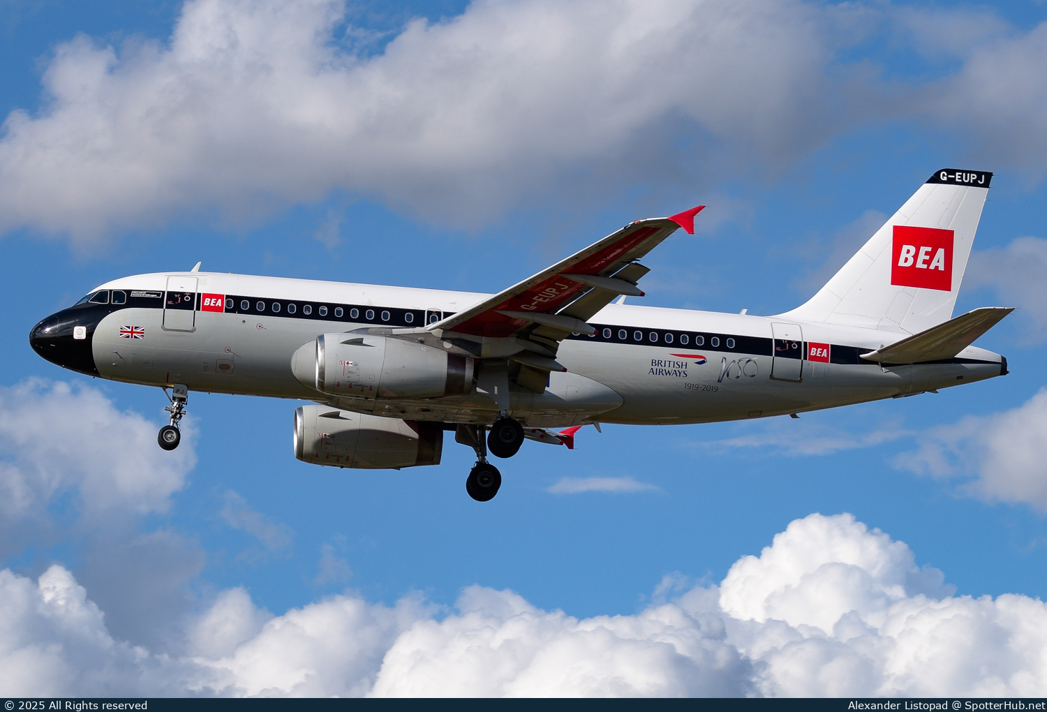 Photo of G-EUPJ - Airbus A319-131 operated by British Airways
