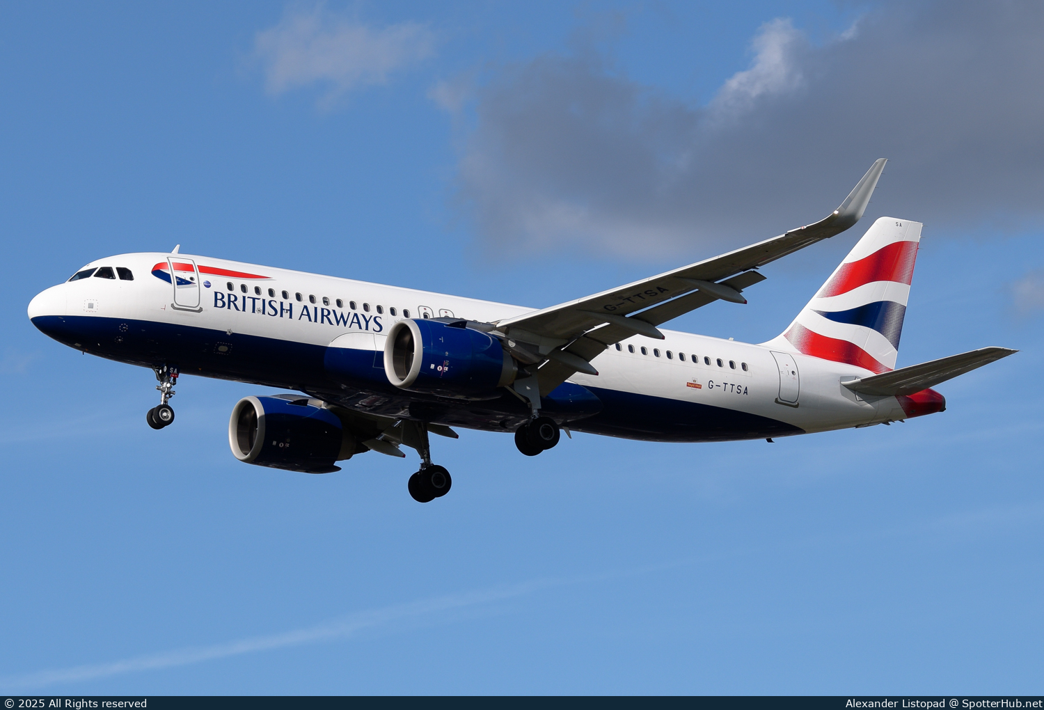 Photo of G-TTSA - Airbus A320-251N operated by British Airways
