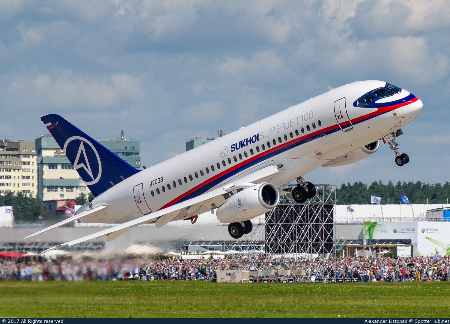 Photo of 97003 - Sukhoi Superjet 100-95 operated by Sukhoi Design Bureau