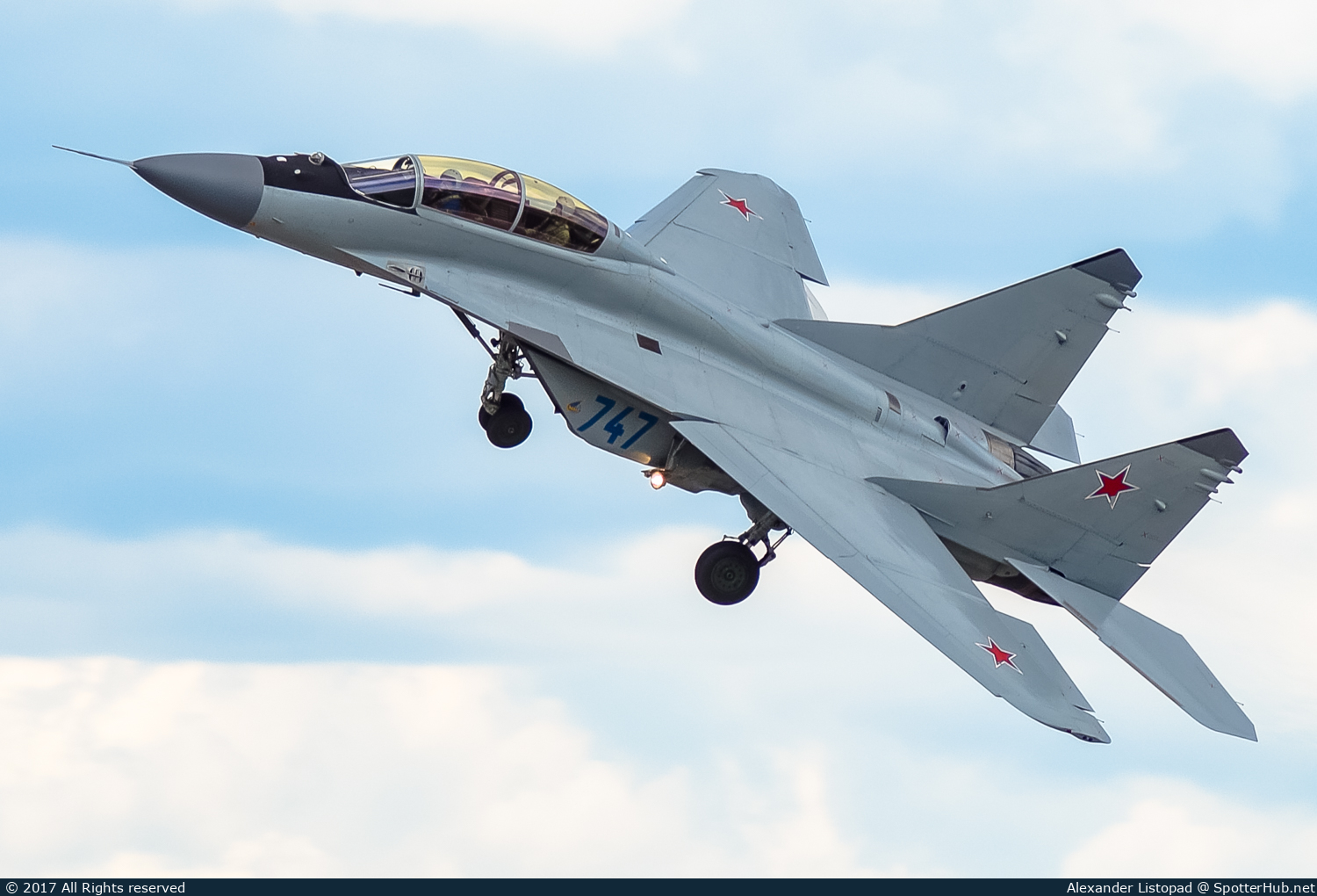 Photo of 747 - Mikoyan-Gurevich MiG-29M2 Fulcrum-E operated by MiG Design Bureau