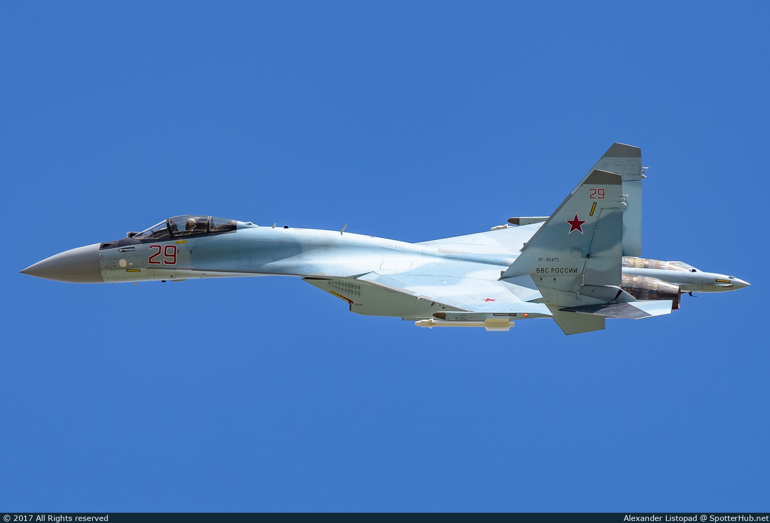 Photo of RF-95475 - Sukhoi Su-35S Flanker-M operated by Russian Air Force