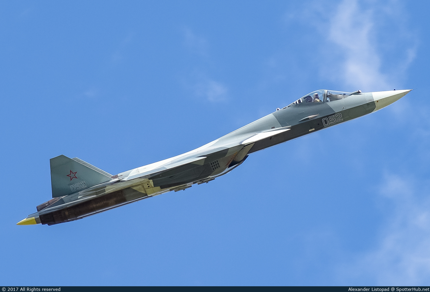 Photo of 052 - Sukhoi Su-57 operated by Russian Air Force
