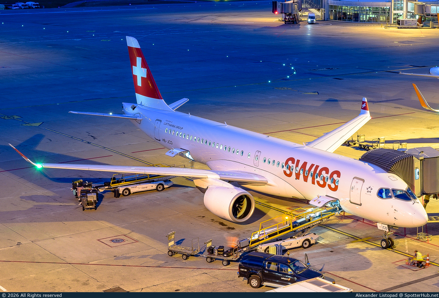 Photo of HB-JCD - Airbus A220-300 operated by Swiss International Air Lines