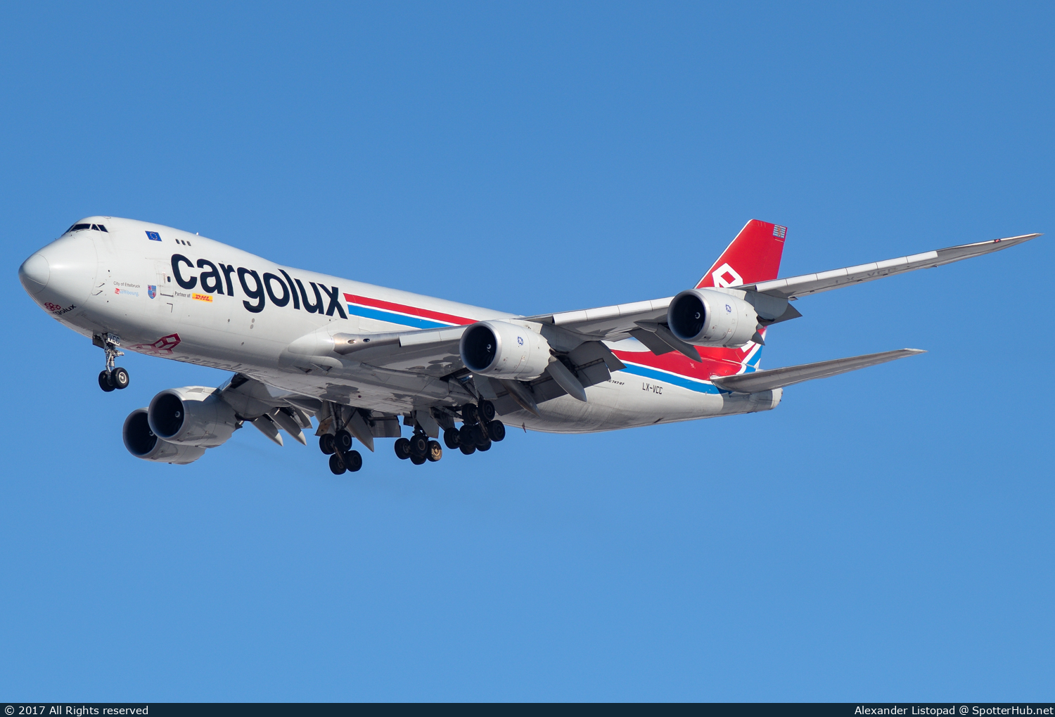 Photo of LX-VCC - Boeing 747-8R7F operated by Cargolux