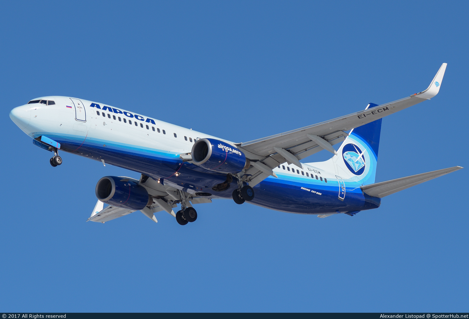 Photo of EI-ECM - Boeing 737-86N operated by Alrosa Airlines