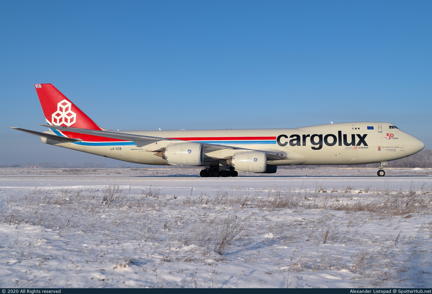 Photo of LX-VCB - Boeing 747-8R7F operated by Cargolux