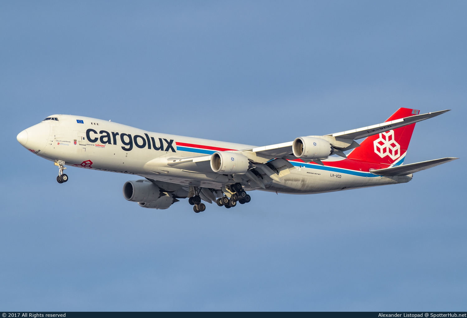 Photo of LX-VCD - Boeing 747-8R7F operated by Cargolux