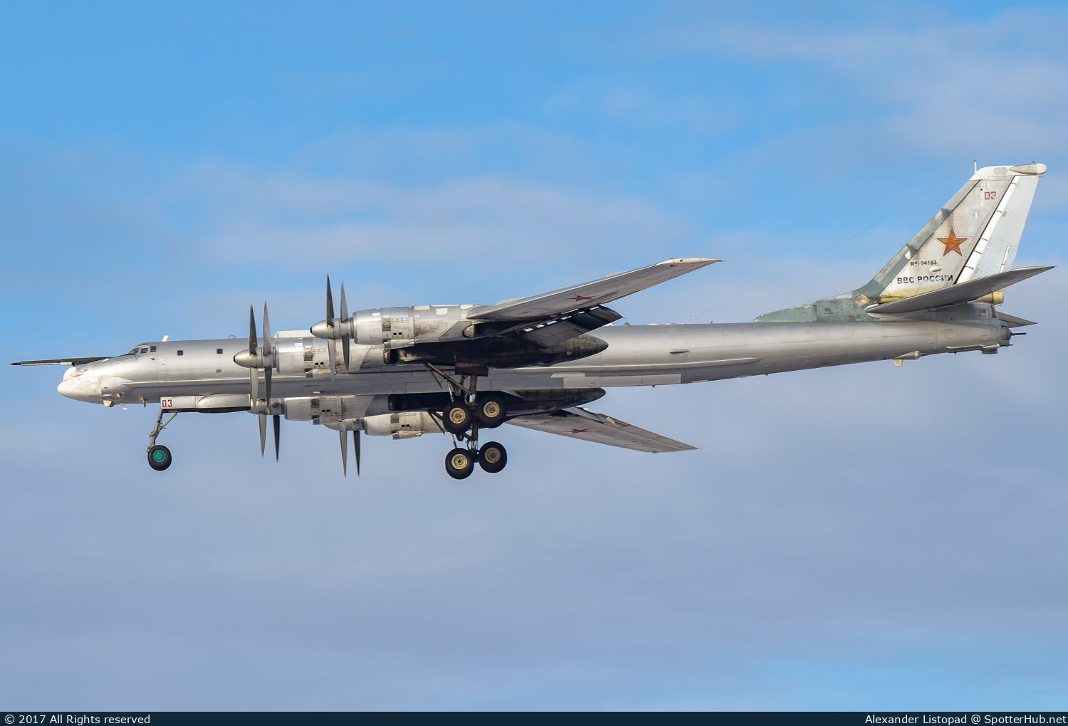 Photo of RF-94183 - Tupolev Tu-95MS Bear-H operated by Russian Air Force