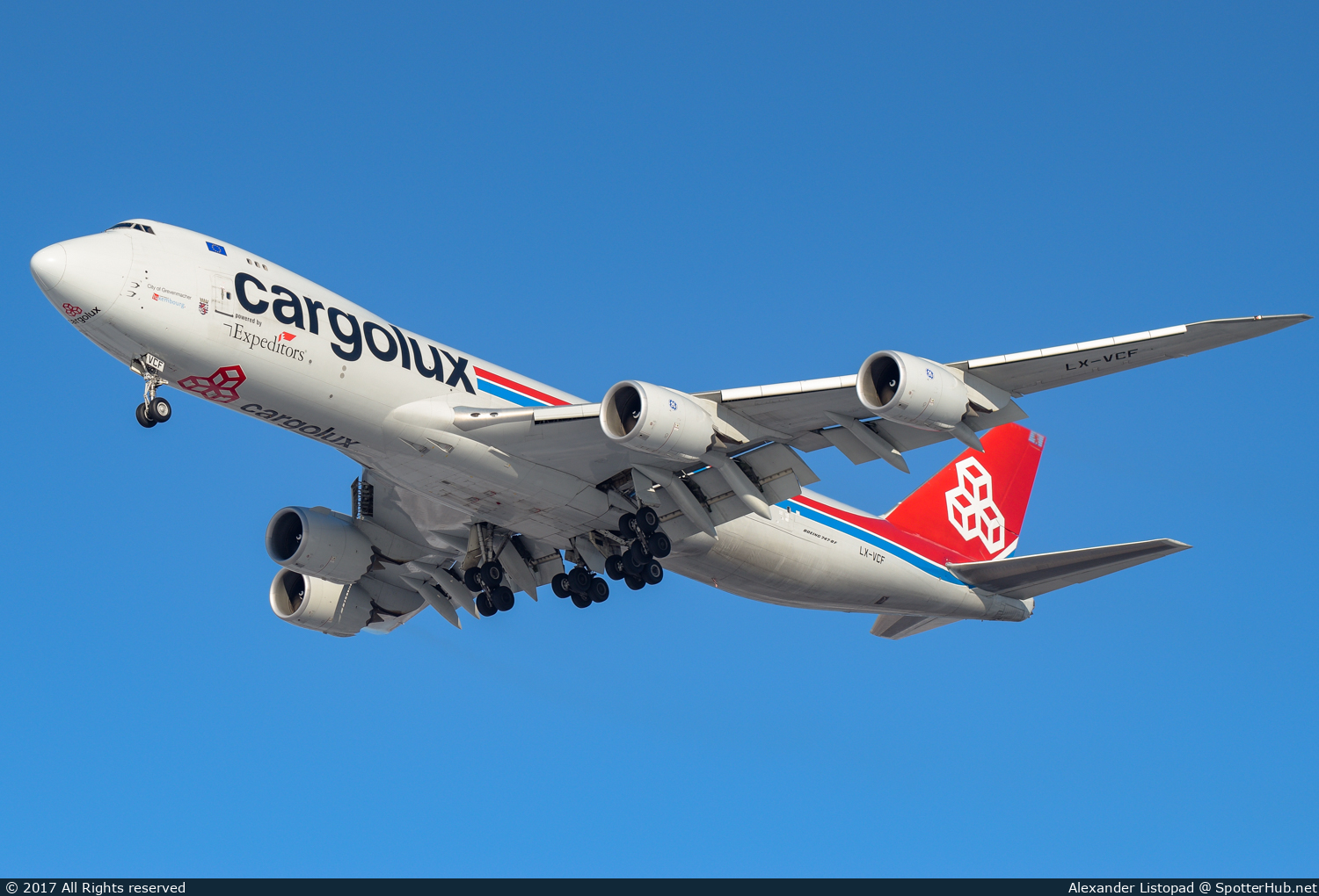 Photo of LX-VCF - Boeing 747-8R7F operated by Cargolux