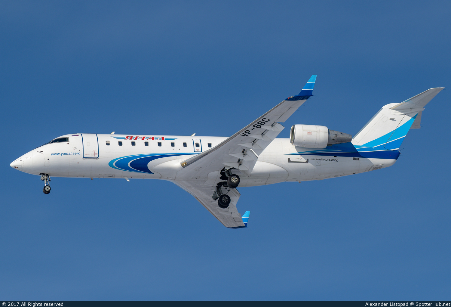 Photo of VP-BBC - Bombardier CRJ-200LR operated by Yamal Airlines