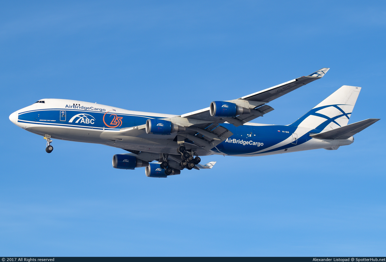 Photo of VQ-BHE - Boeing 747-4KZF operated by AirBridgeCargo Airlines