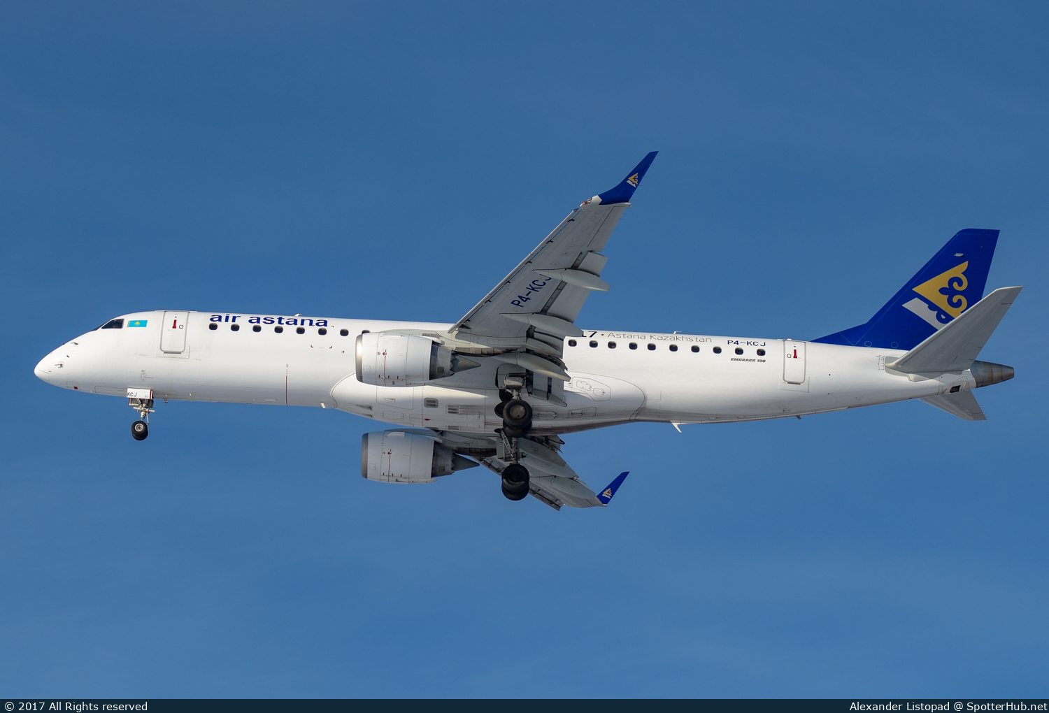 Photo of P4-KCJ - Embraer ERJ-190LR operated by Air Astana