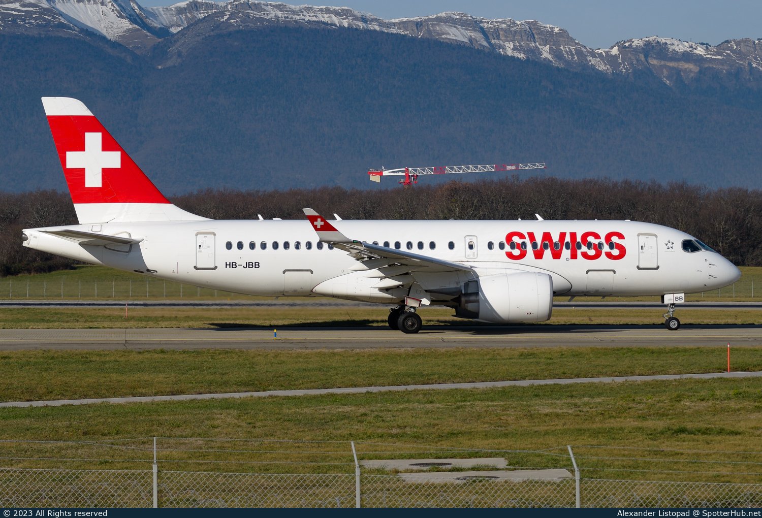 Photo of HB-JBB - Airbus A220-100 operated by Swiss International Air Lines