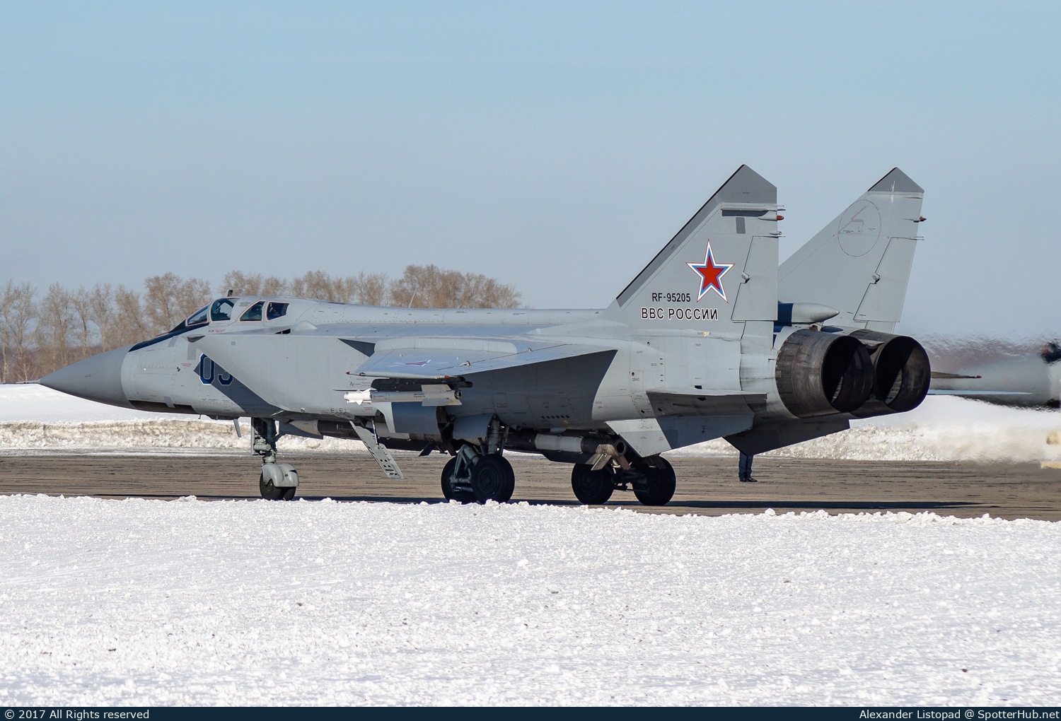 Photo of RF-95205 - Mikoyan-Gurevich MiG-31BM Foxhound operated by Russian Air Force