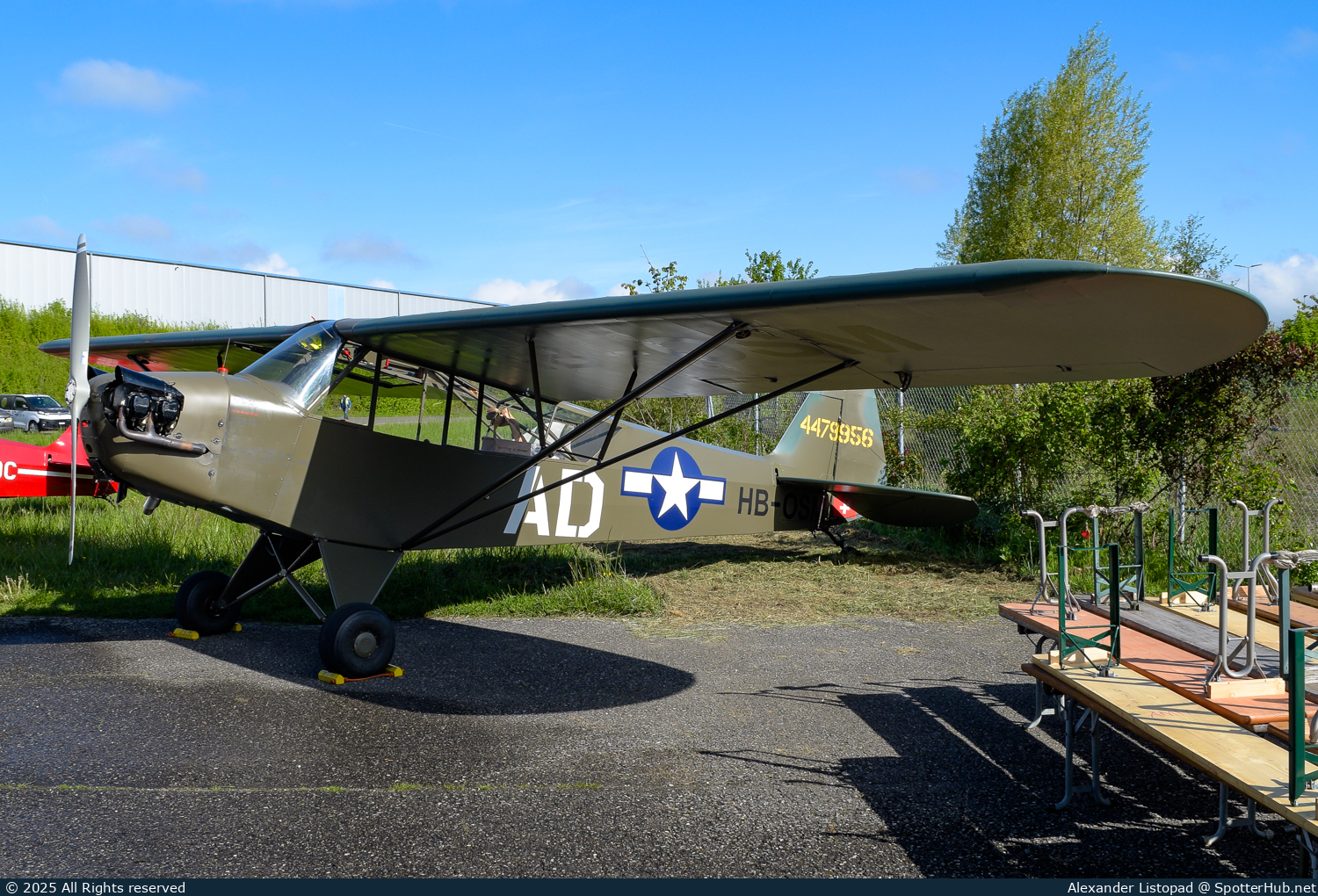 Photo of HB-OSM - Piper L-4H Grasshopper operated by Private