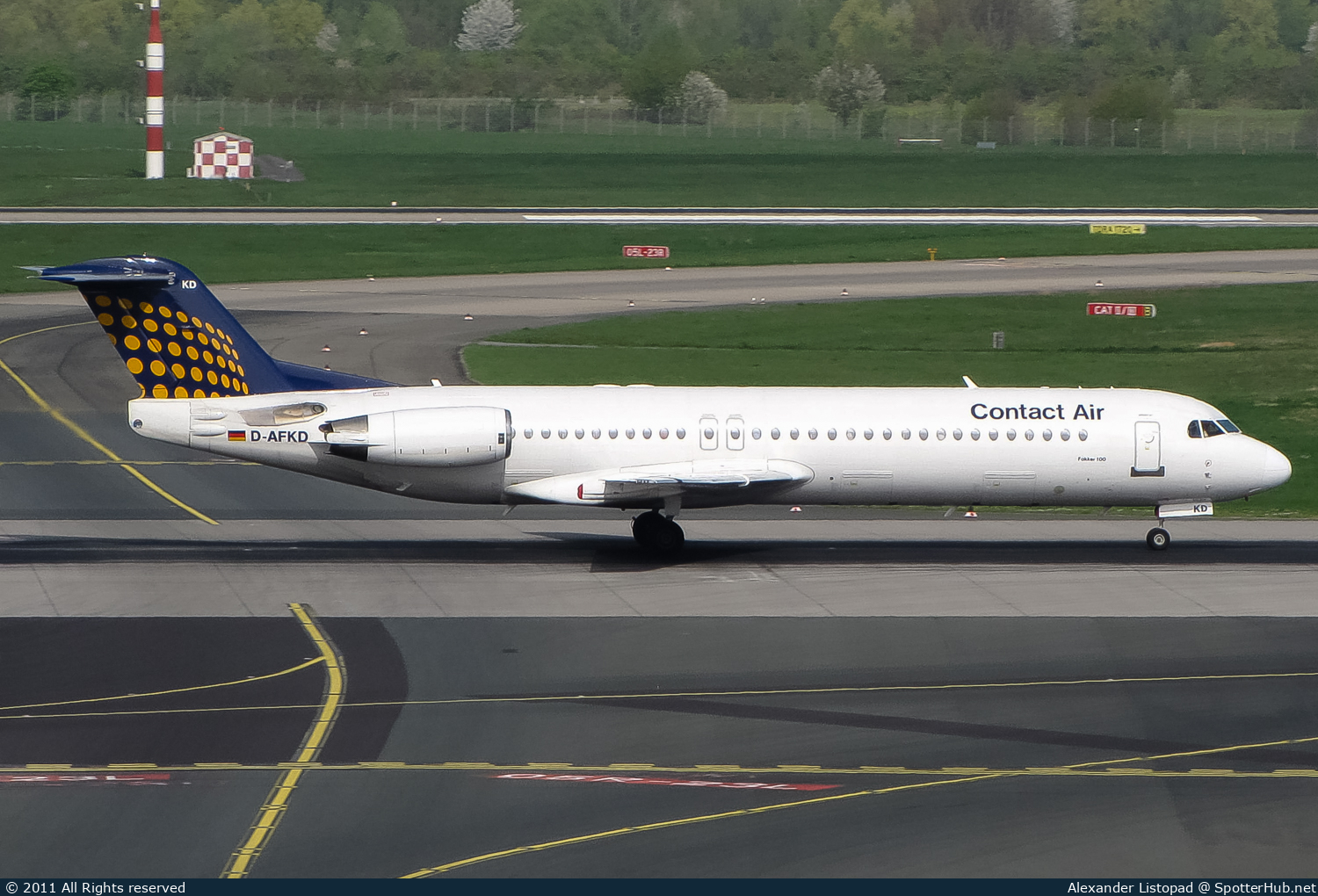 Photo of D-AFKD - Fokker 100 operated by Contact Air