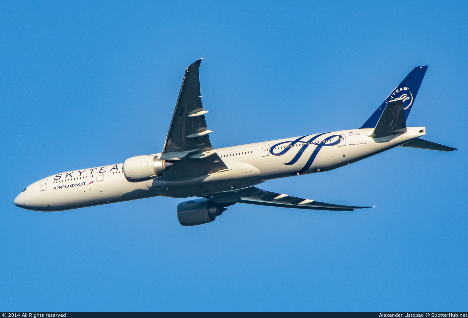 Photo of VQ-BQG - Boeing 777-3M0(ER) operated by Aeroflot