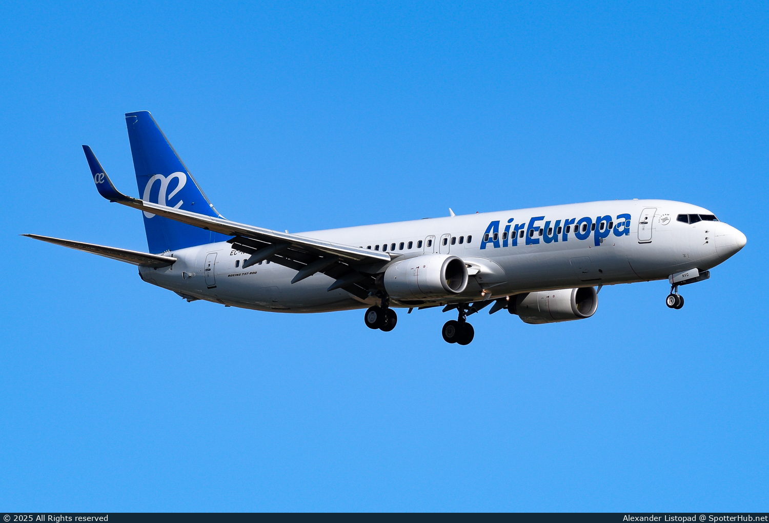 Photo of EC-NVQ - Boeing 737-8AS operated by Air Europa