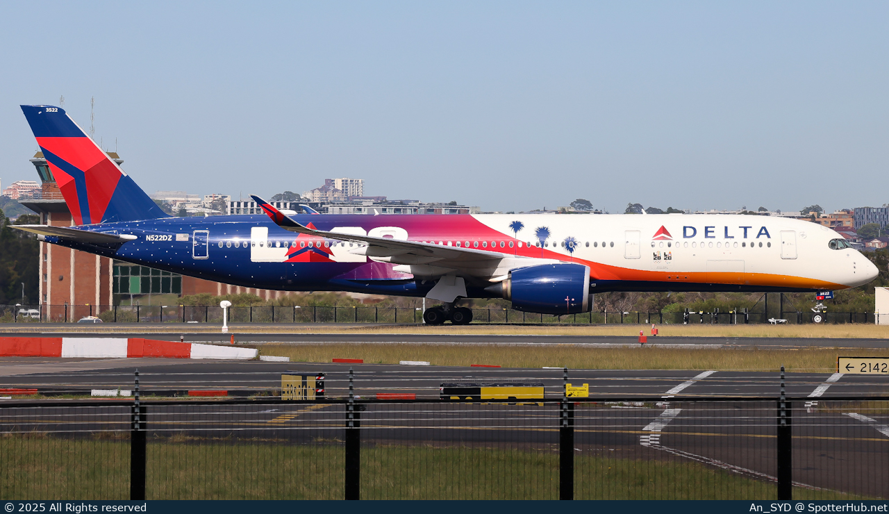 Photo of N522DZ - Airbus A350-941 operated by Delta Air Lines