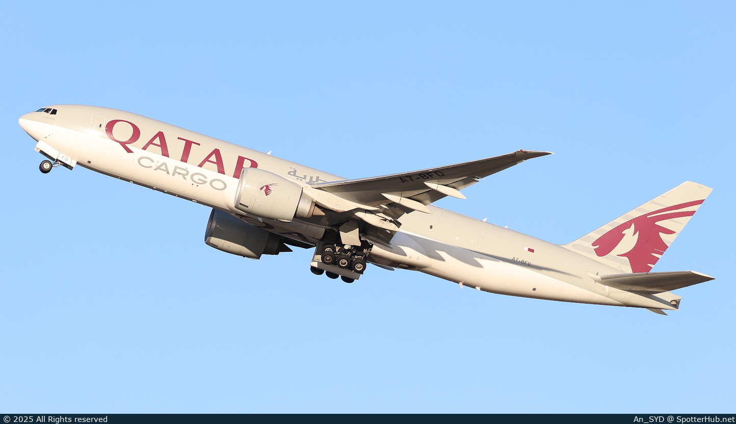 Photo of A7-BFD - Boeing 777-FDZ operated by Qatar Airways Cargo