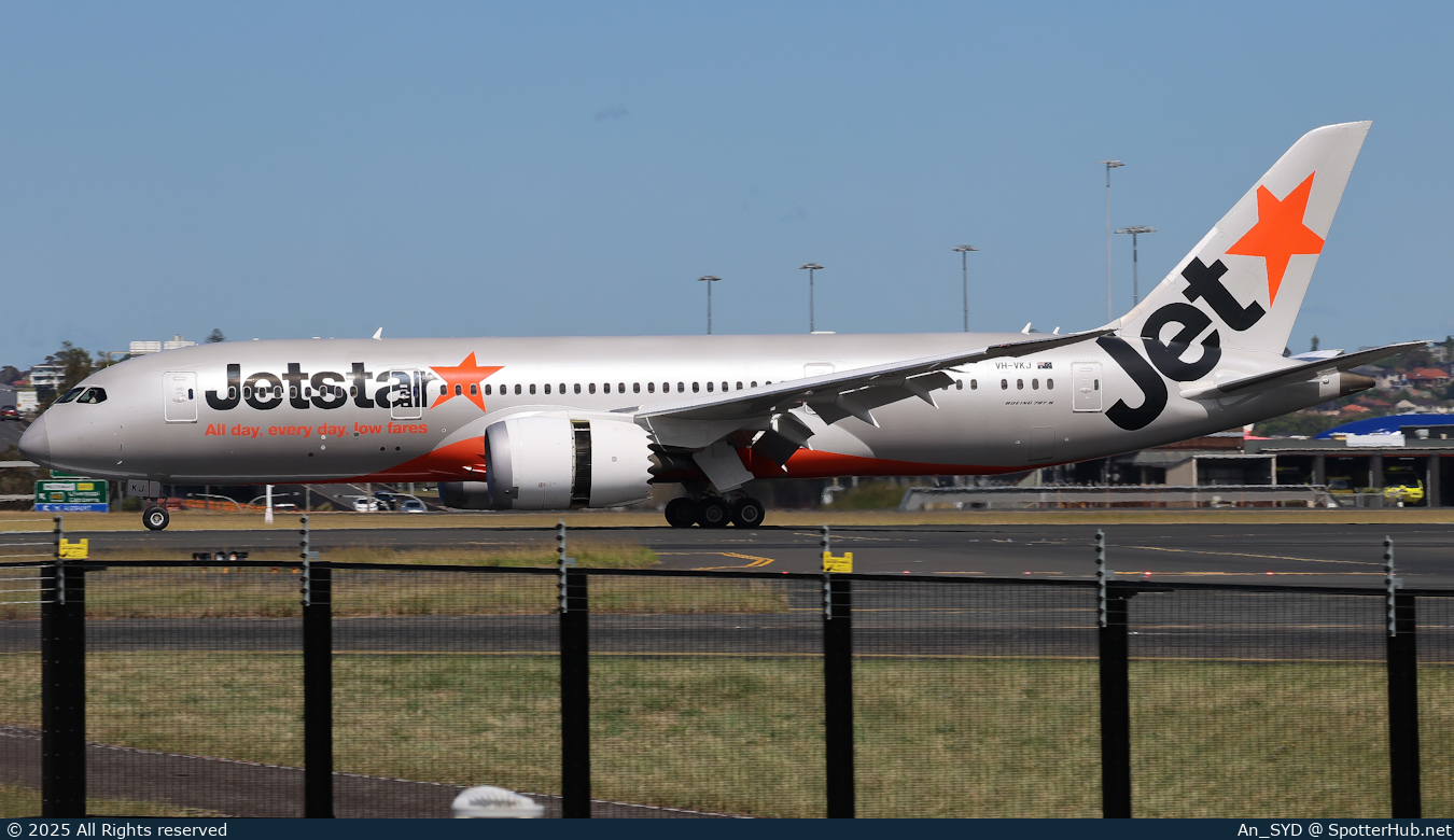 Photo of VH-VKJ - Boeing 787-8 Dreamliner operated by Jetstar Airways