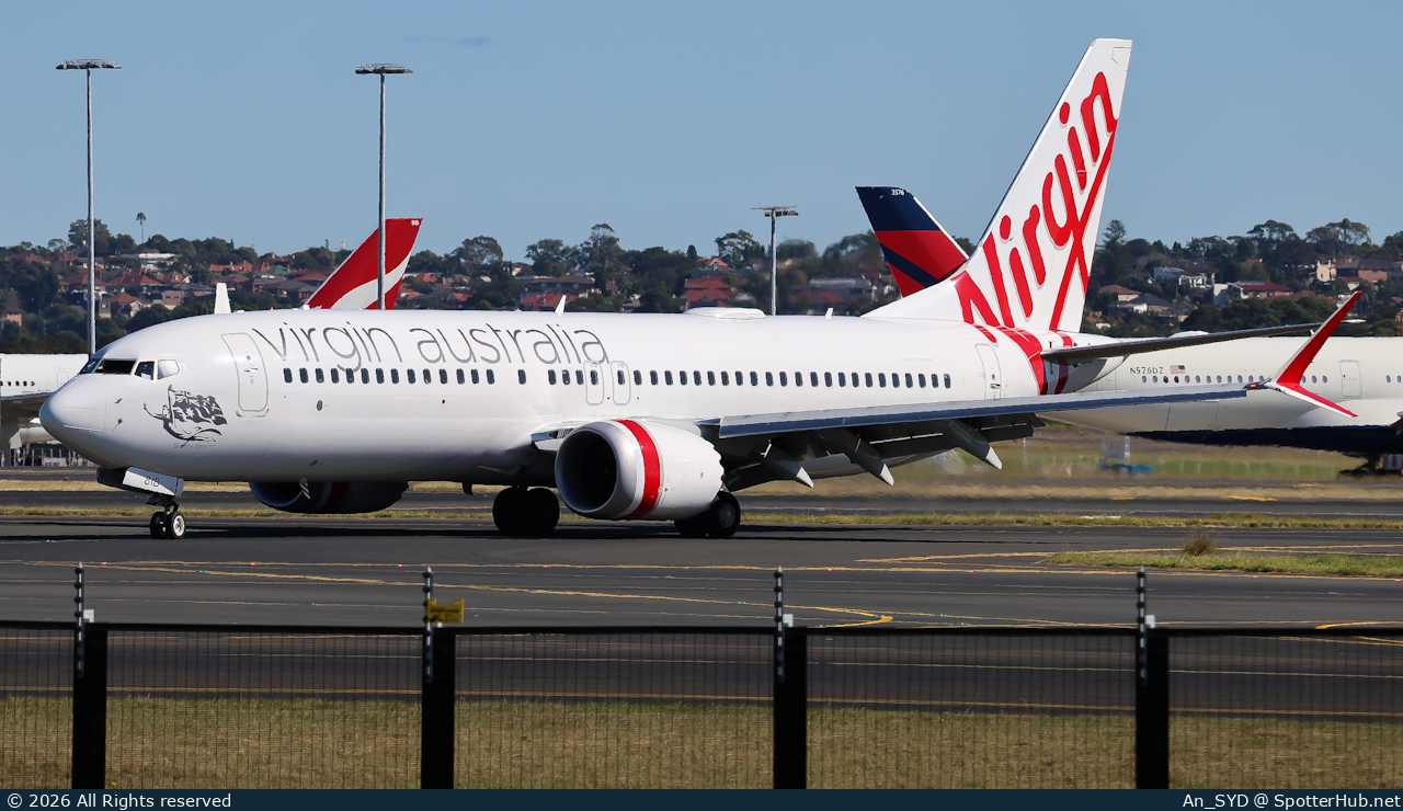 Photo of VH-8IB - Boeing 737 MAX 8 operated by Virgin Australia Airlines