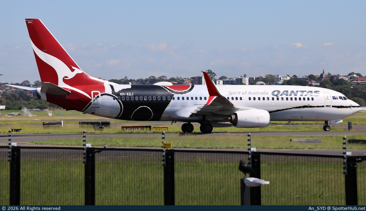 Photo of VH-XZJ - Boeing 737-838 operated by Qantas