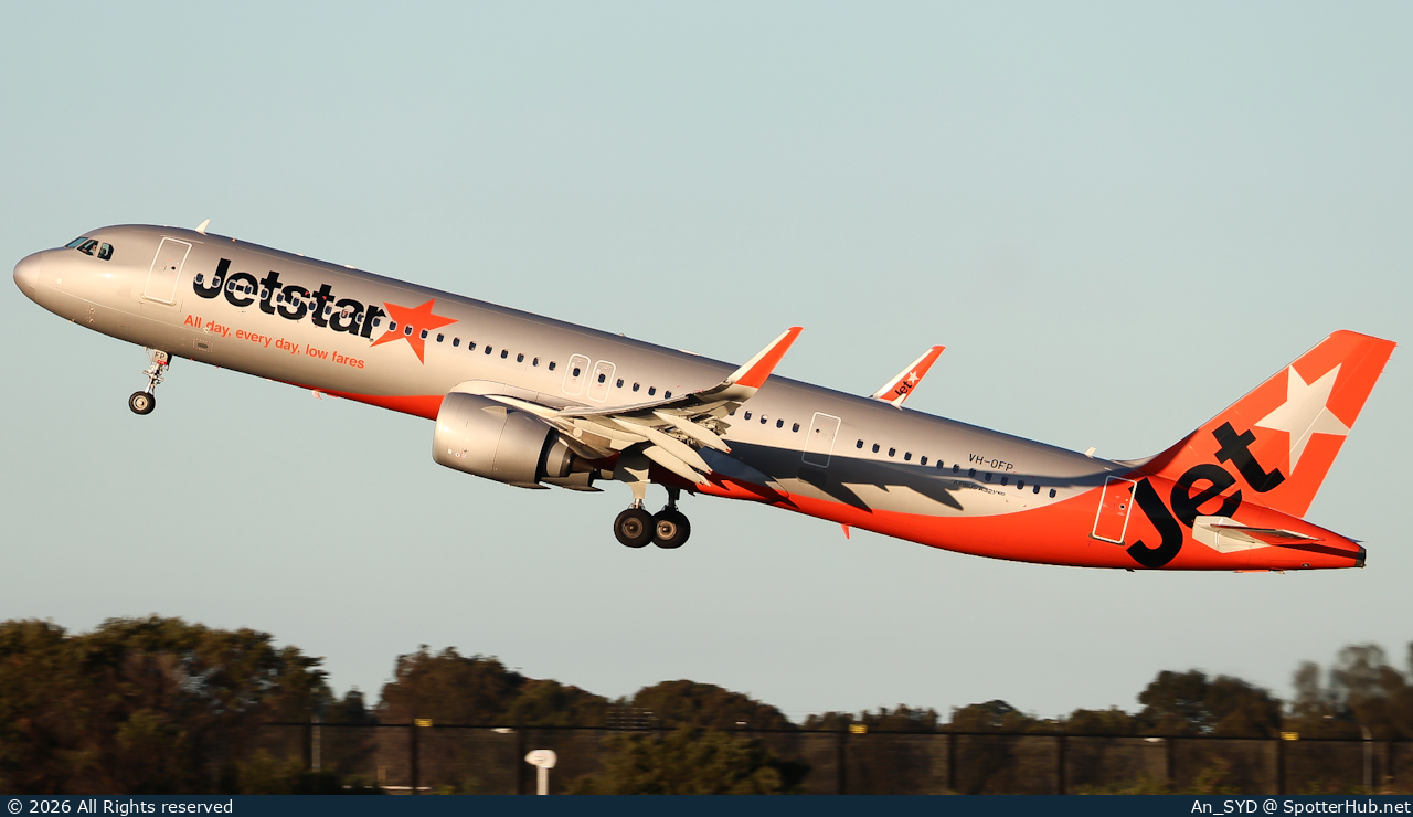 Photo of VH-OFP - Airbus A321-251NX operated by Jetstar Airways