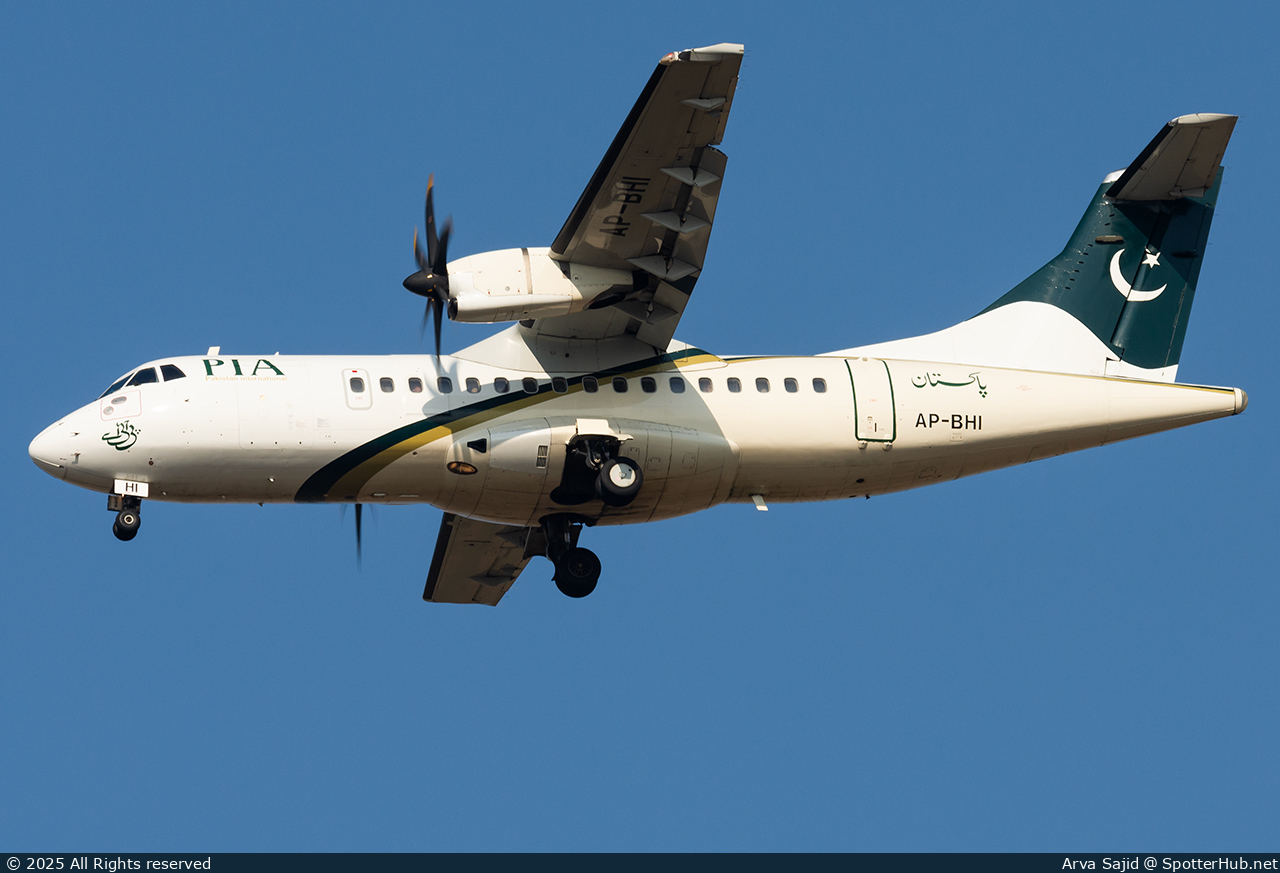 Photo of AP-BHI - ATR 42-500 operated by PIA Pakistan International Airlines