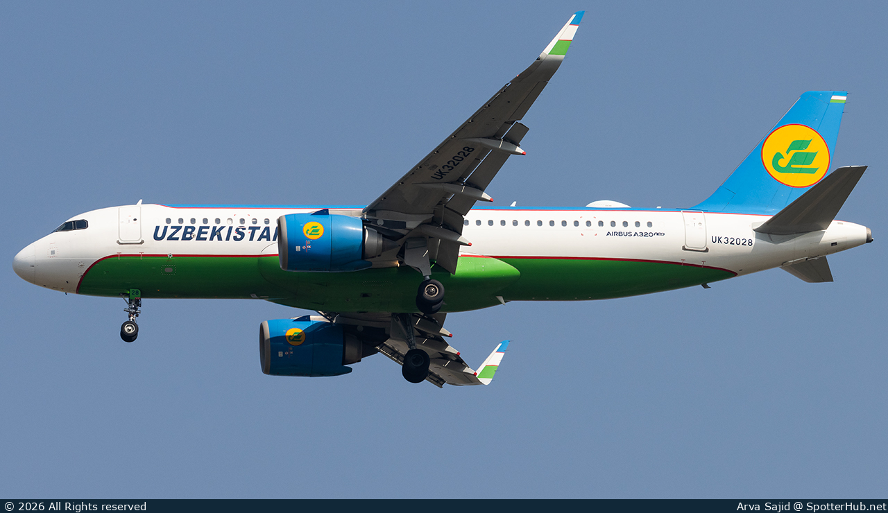 Photo of UK32028 - Airbus A320-251N operated by Uzbekistan Airways