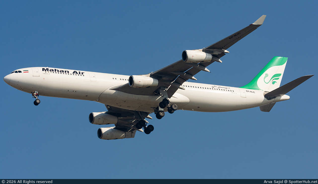 Photo of EP-MJC - Airbus A340-311 operated by Mahan Air