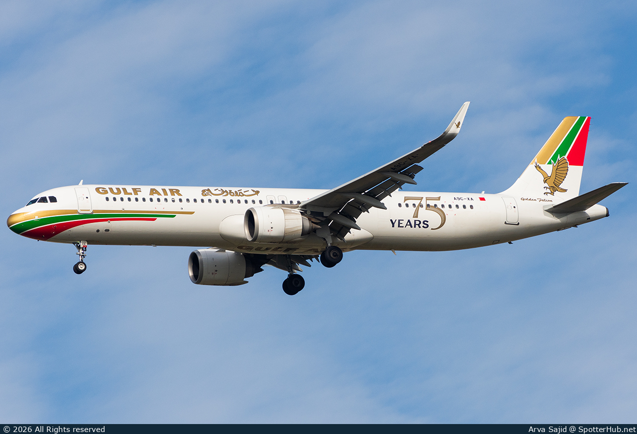 Photo of A9C-XA - Airbus A321-253NX operated by Gulf Air