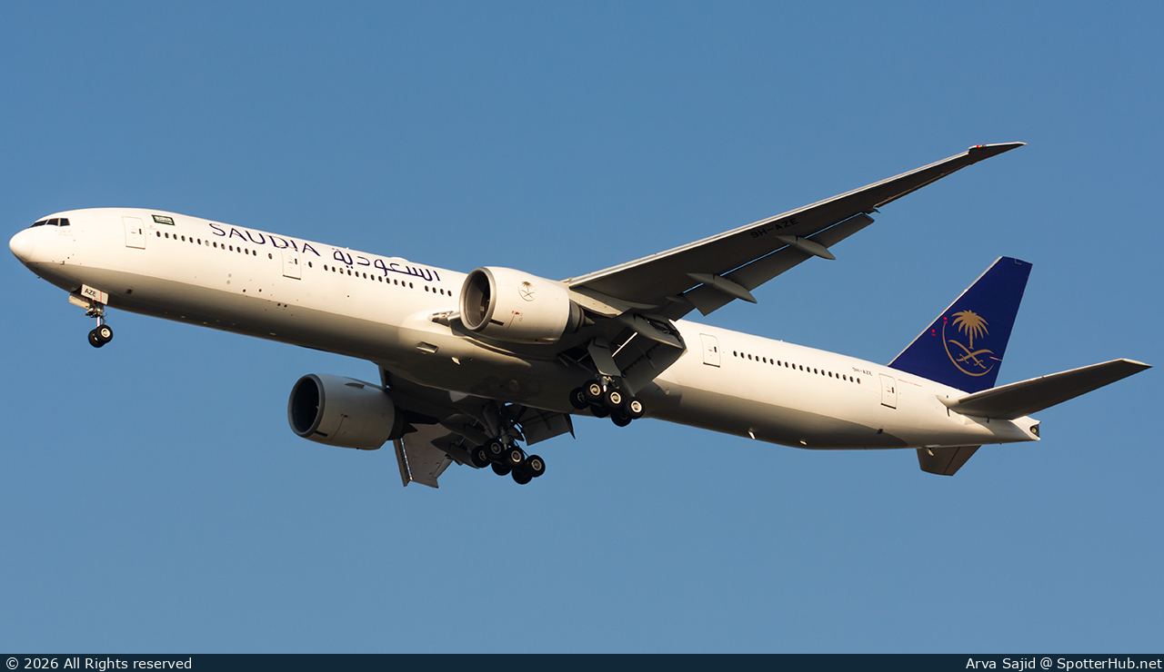 Photo of 9H-AZE - Boeing 777-31H(ER) operated by Saudia (opb Air Atlanta Europe)