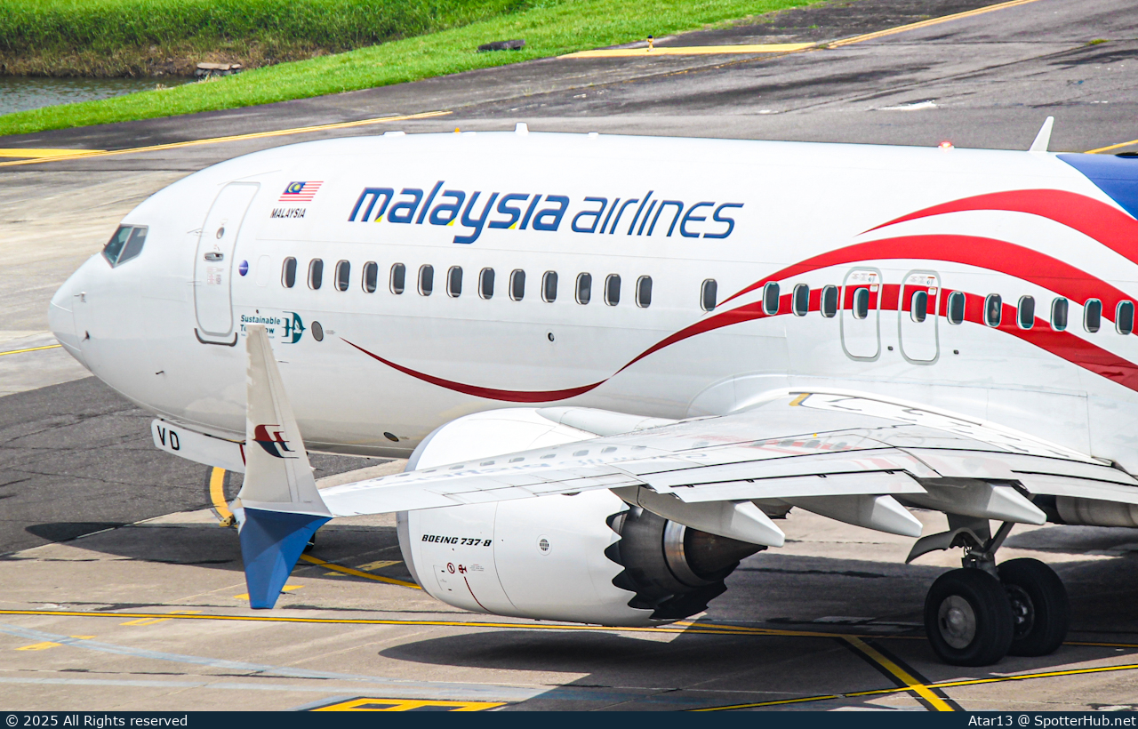 Photo of 9M-MVD - Boeing 737 MAX 8 operated by Malaysia Airlines