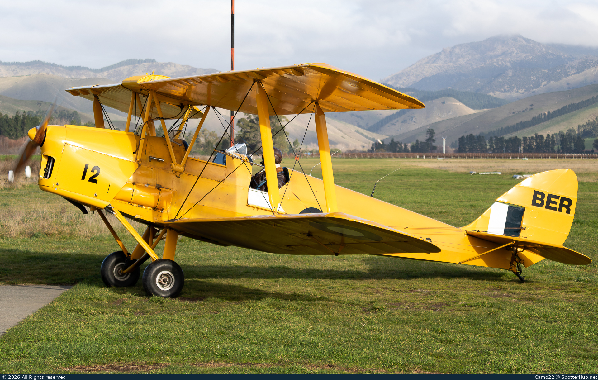 Photo of ZK-BER - De Havilland DH-82A Tiger Moth II operated by Jem Aviation