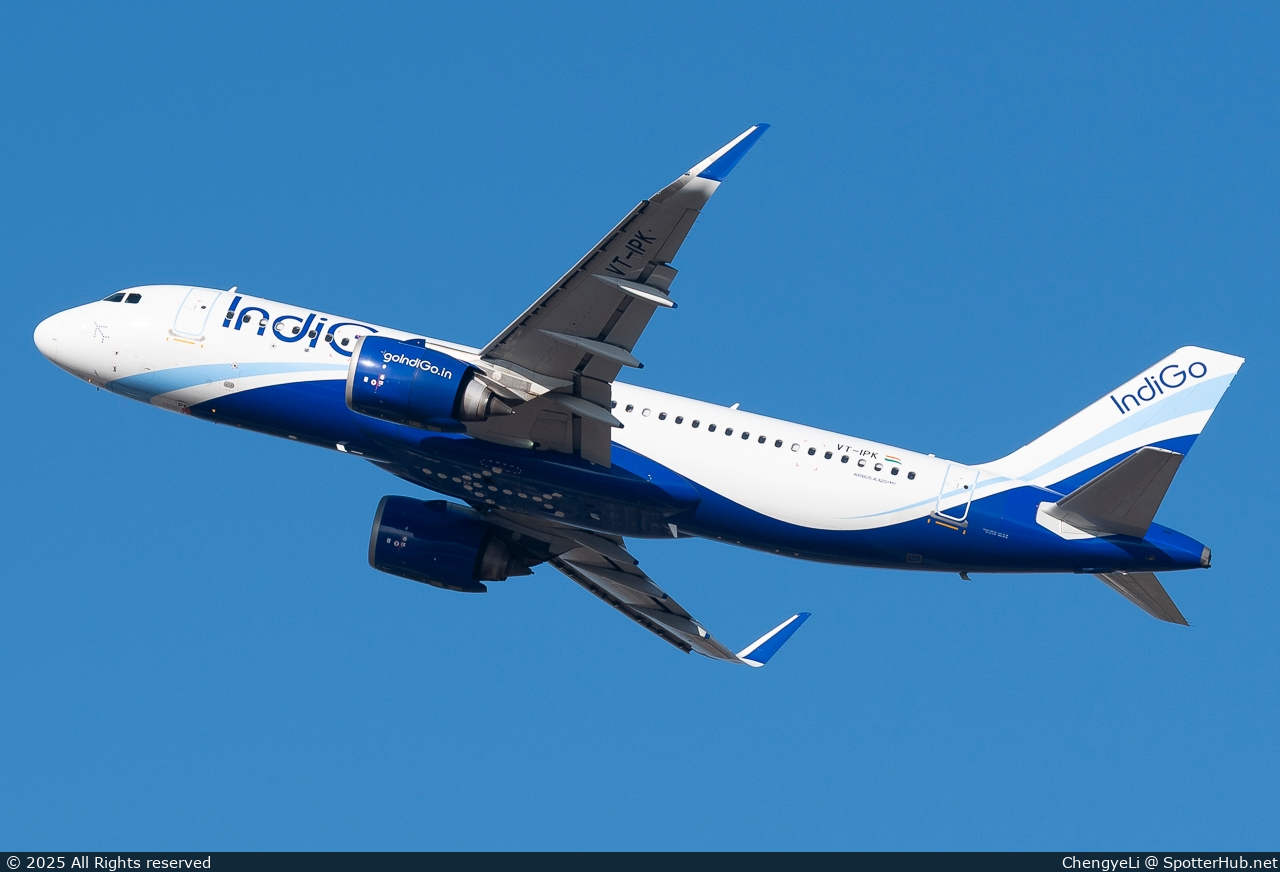 Photo of VT-IPK - Airbus A320-251N operated by IndiGo