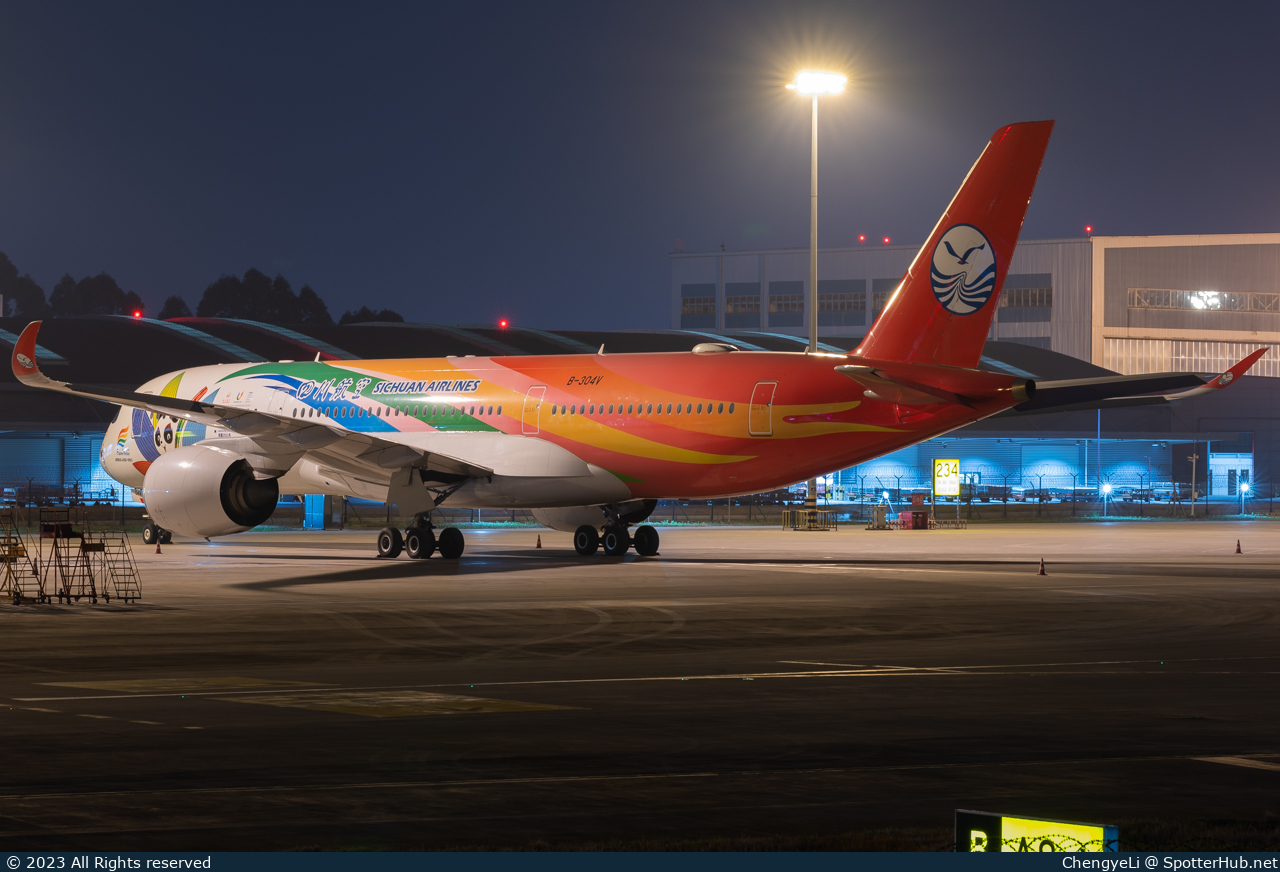 Photo of B-304V - Airbus A350-941 operated by Sichuan Airlines