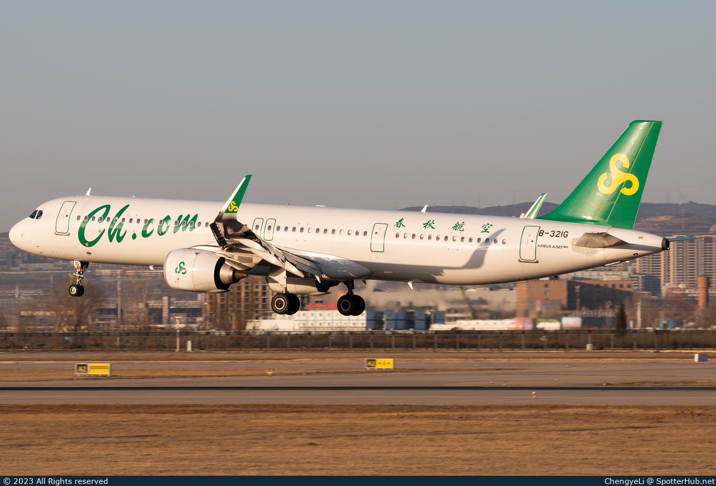 Photo of B-321G - Airbus A321-253NX operated by Spring Airlines