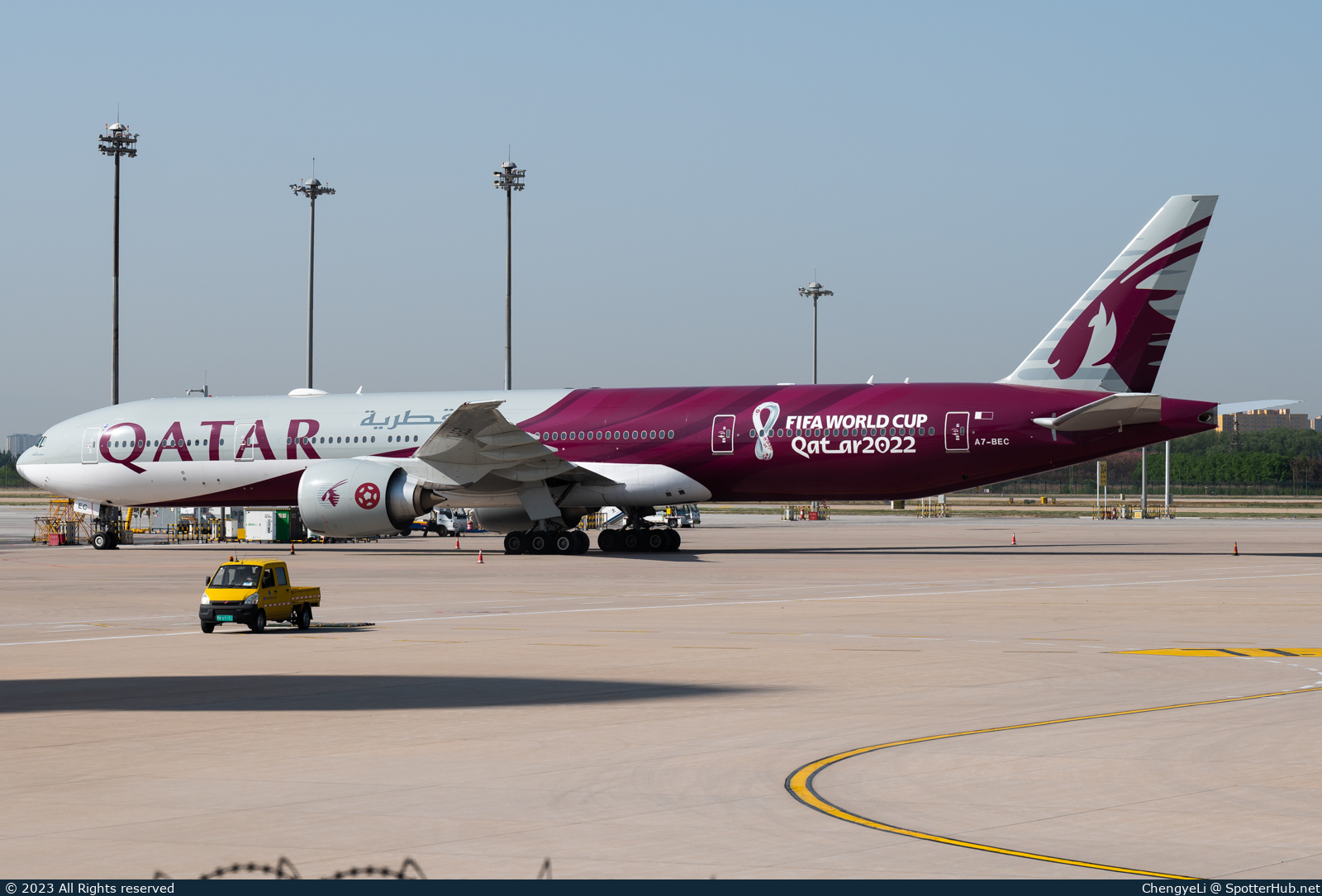 Photo of A7-BEC - Boeing 777-3DZ(ER) operated by Qatar Airways