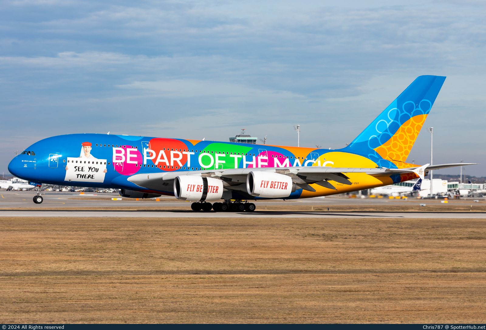Photo of A6-EOT - Airbus A380-861 operated by Emirates