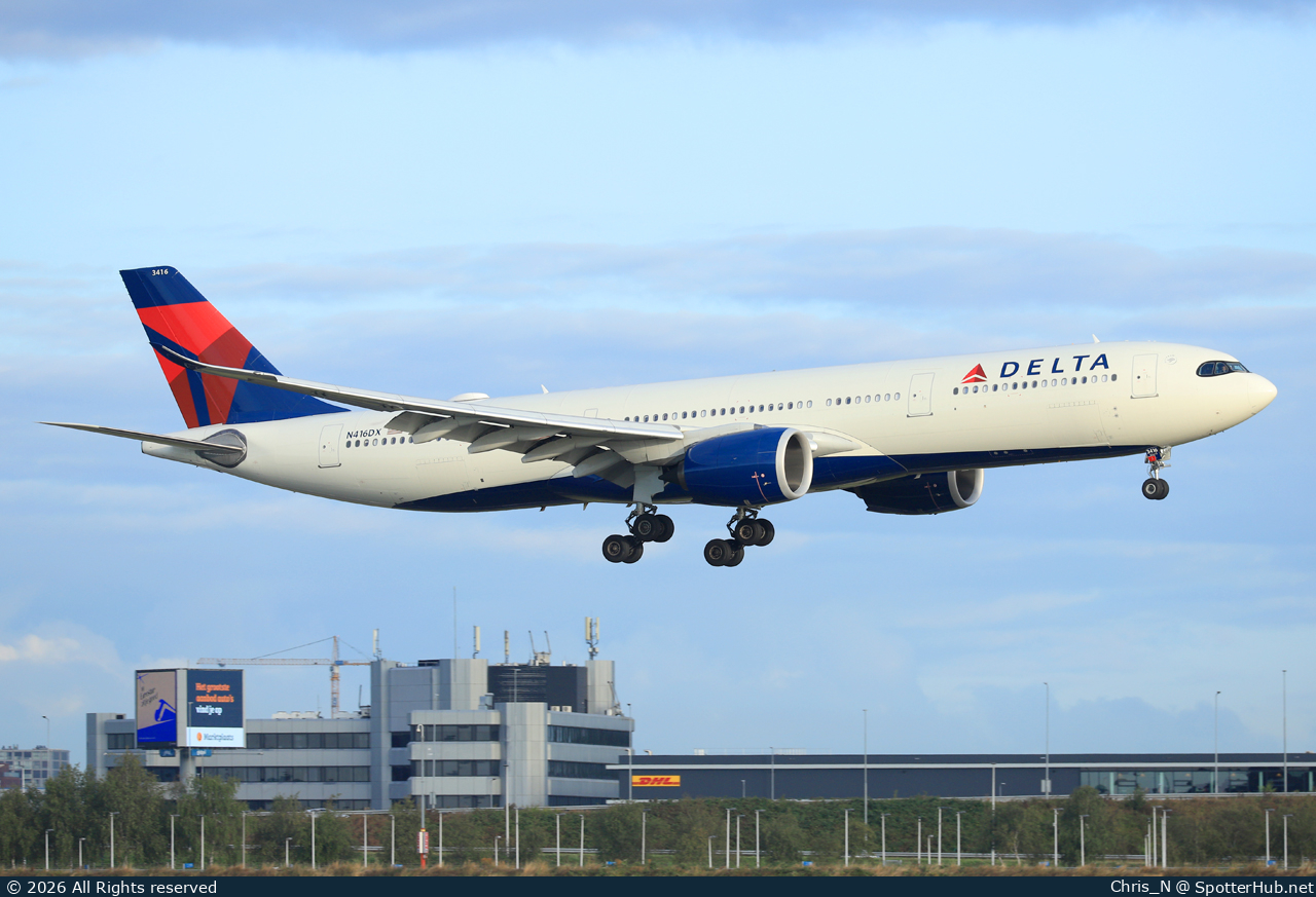 Photo of N416DX - Airbus A330-941 operated by Delta Air Lines
