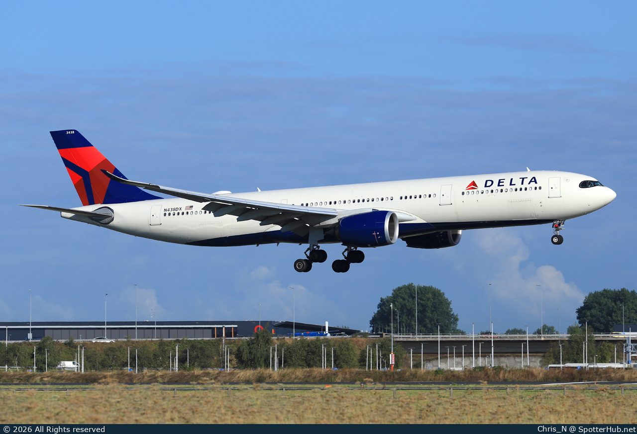 Photo of N438DX - Airbus A330-941 operated by Delta Air Lines