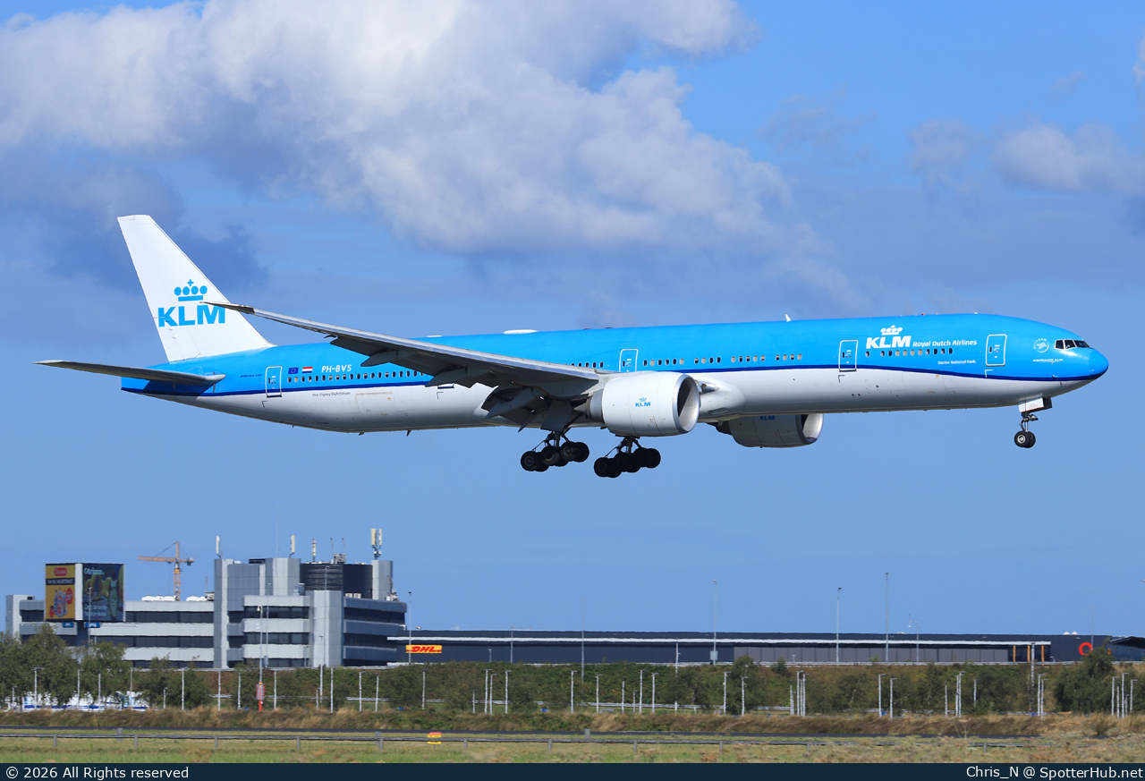 Photo of PH-BVS - Boeing 777-306(ER) operated by KLM Royal Dutch Airlines