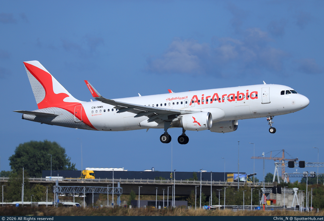 Photo of CN-NMN - Airbus A320-214 operated by Air Arabia Maroc