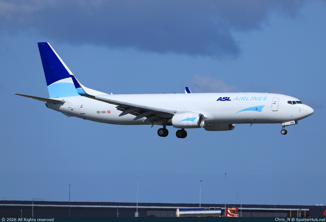 Photo of OE-IXH - Boeing 737-8AS(BCF) operated by ASL Airlines Belgium