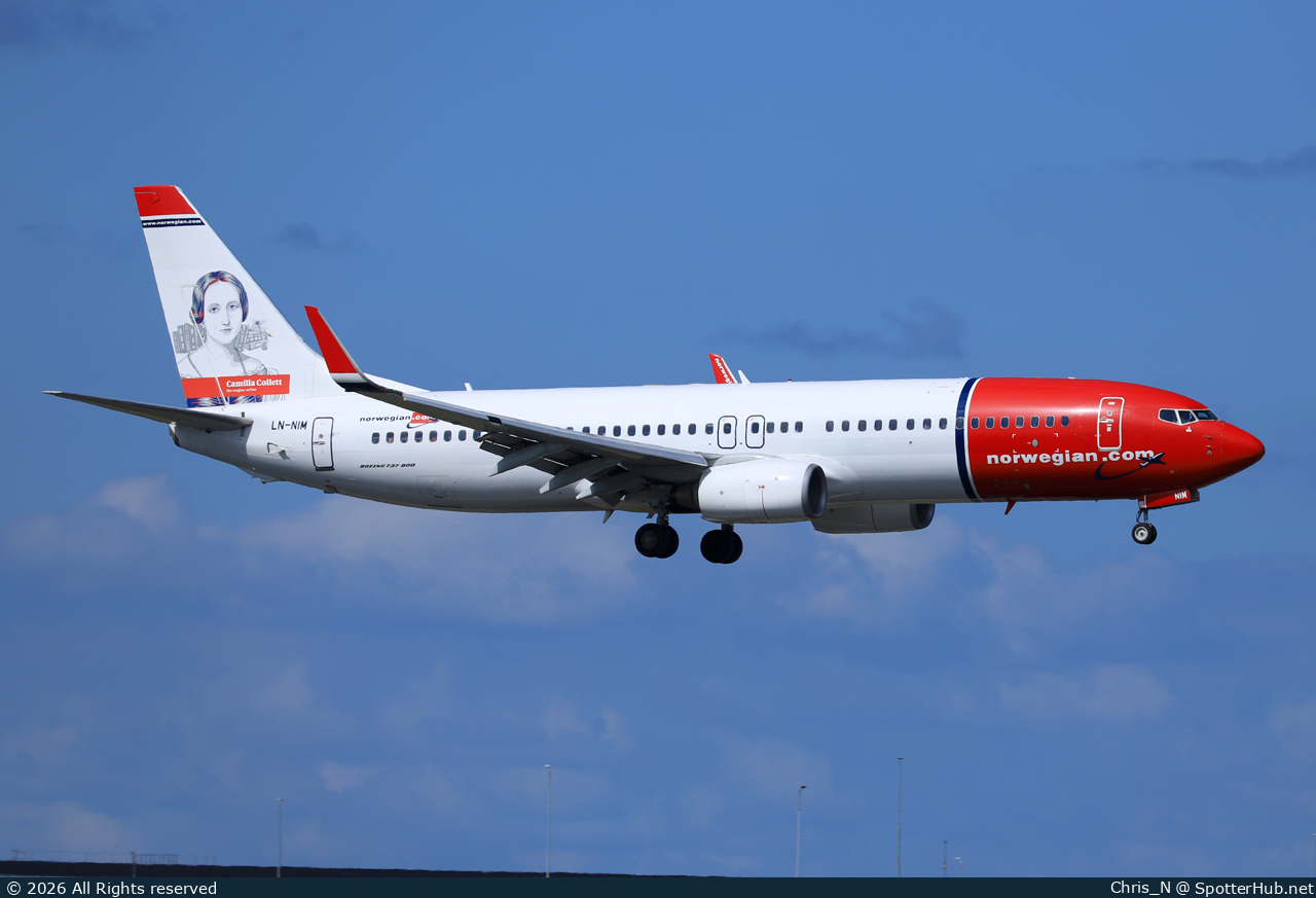 Photo of LN-NIM - Boeing 737-8KN operated by Norwegian Air Shuttle