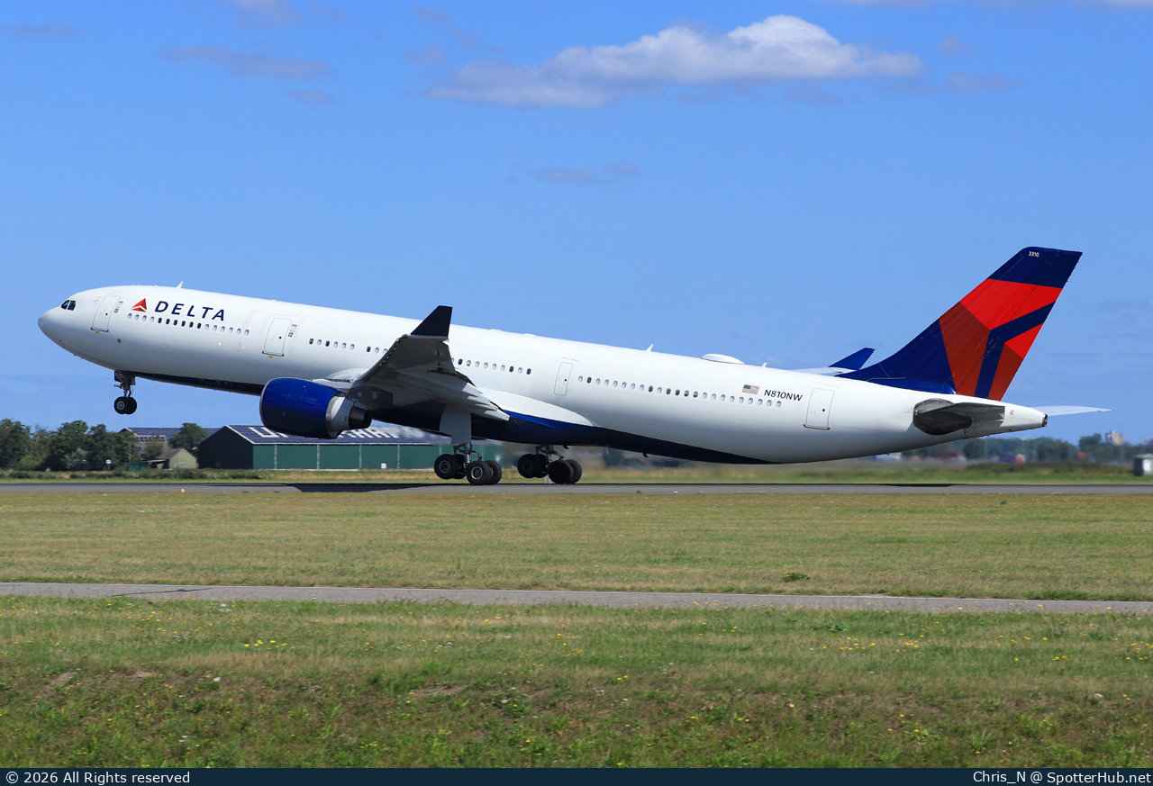 Photo of N810NW - Airbus A330-323 operated by Delta Air Lines