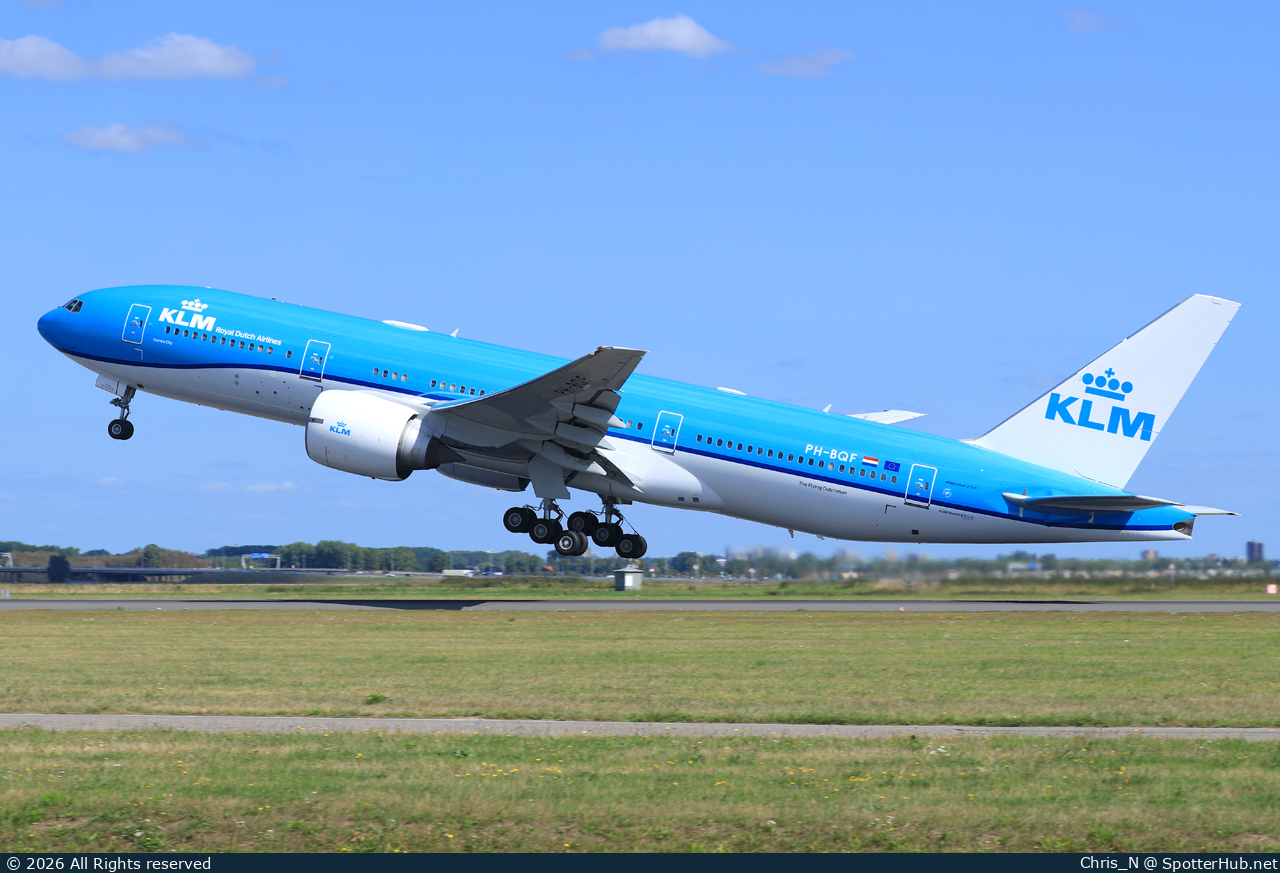 Photo of PH-BQF - Boeing 777-206(ER) operated by KLM Royal Dutch Airlines